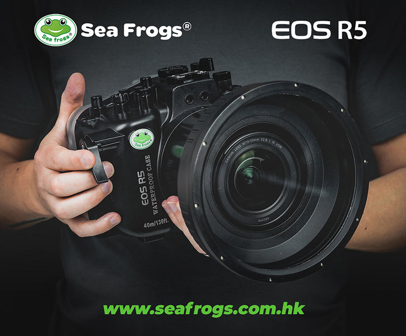NOW AVAILABLE! Sea Frogs 40m/130ft underwater camera housing for Canon EOS R5