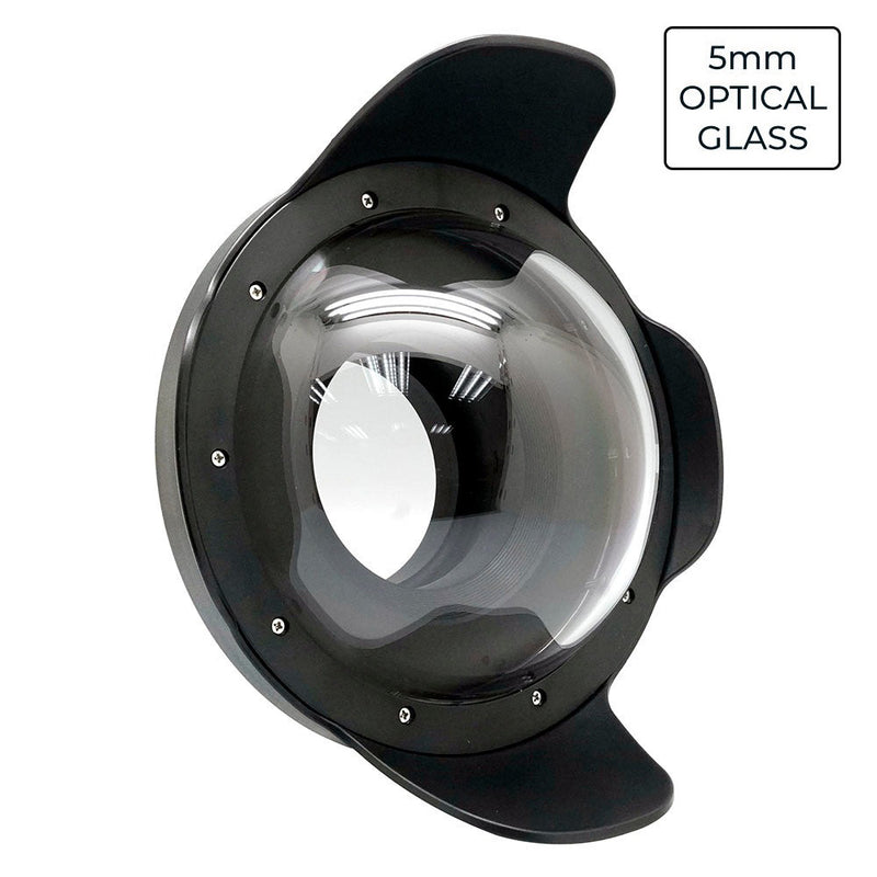 8" Optical Glass Dome Port for A6xxx / RX1xx Salted Line series waterproof housings 40M/130FT