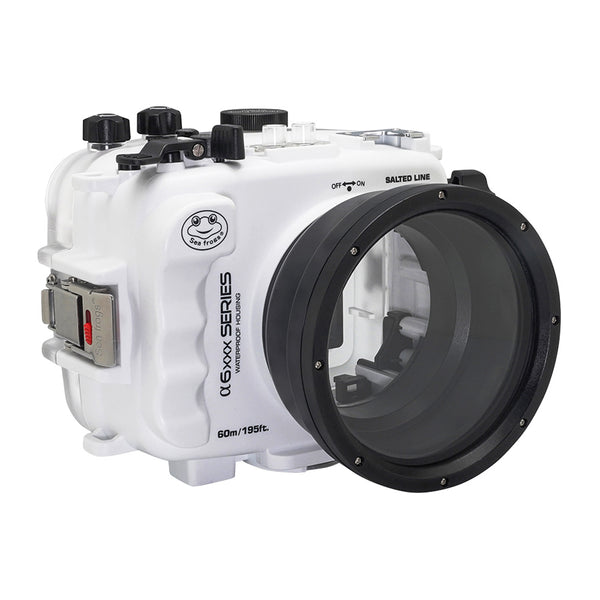 underwater camera housing for Sony A6xxx series Salted Line (White) –  seafrogs