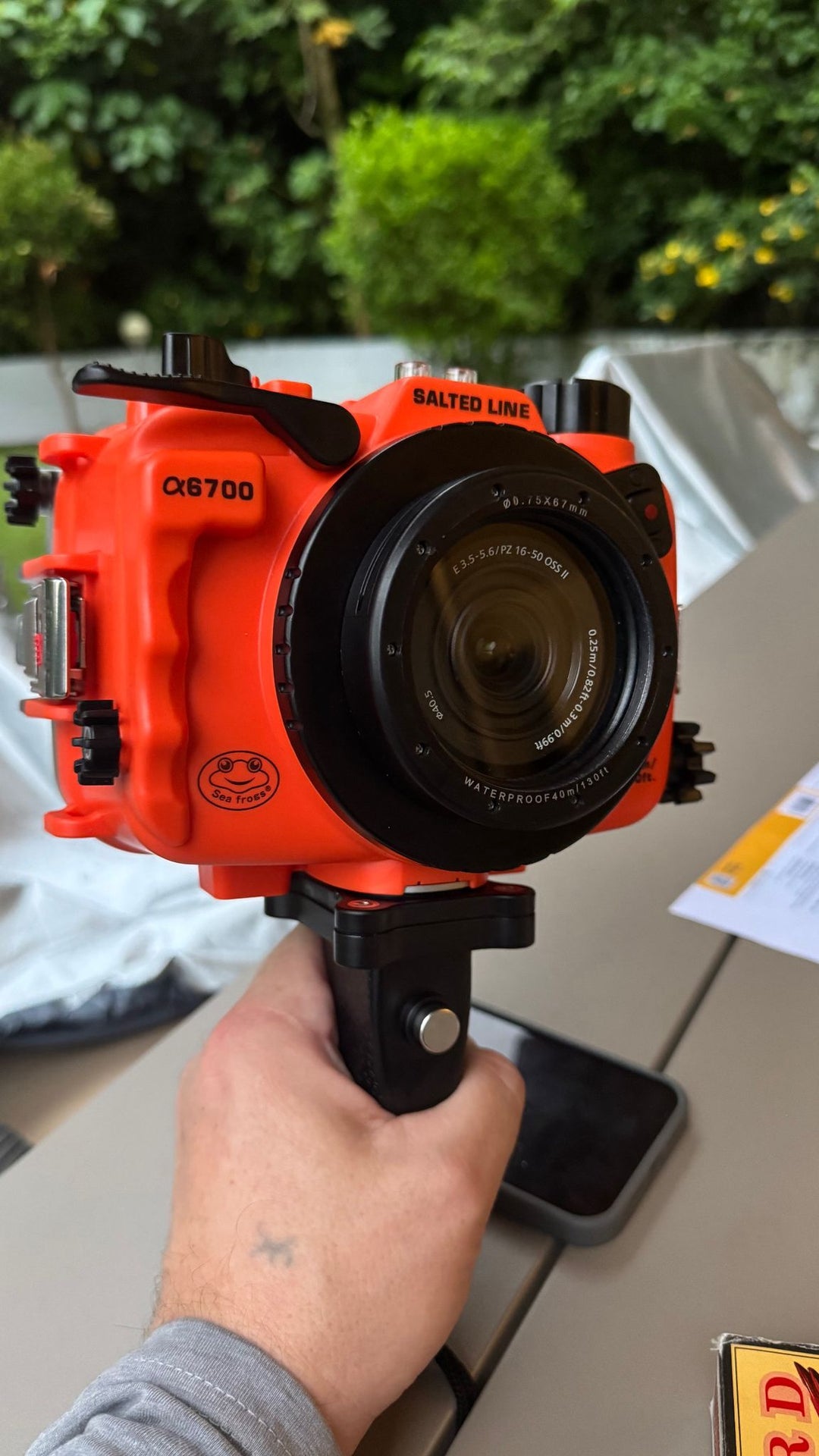 New Release: Salted Line SeaFrogs Sony A6700 UW Housing - Orange