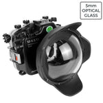 Fujifilm X-T5 40M/130FT Underwater camera housing with 6" Optical Glass Dome Port. XF 18-55mm