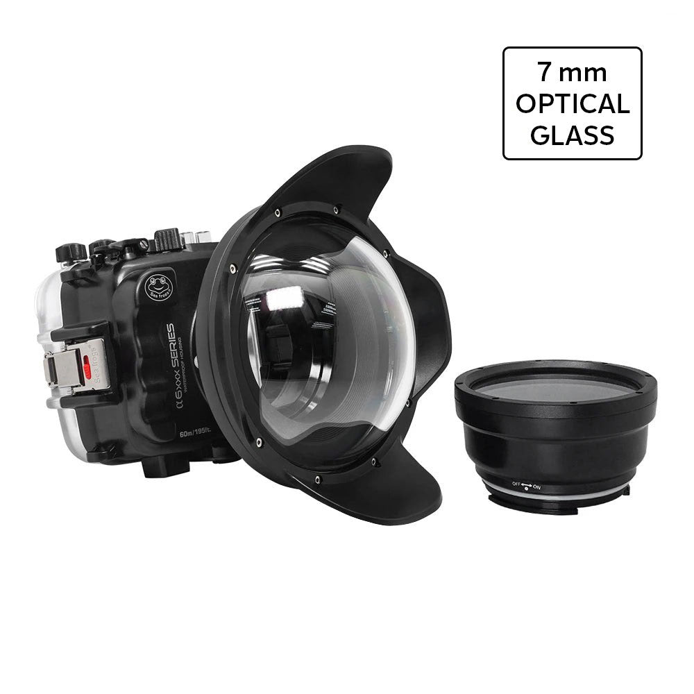 ソニーエンジェル Caribbean Sea ver. 6種セット/未使用 Seafrogs camera housing for Sony A6xxx series Salted Line 6