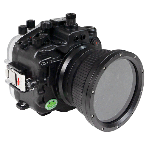 Boîtier de caméra sous-marine Sony FX3 40M/130FT avec port dôme en ver –  SALTED LINE Europe / Sea Frogs Europe