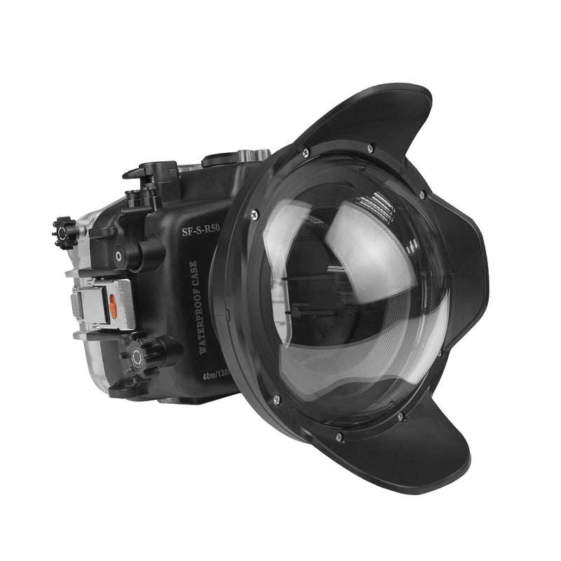 Sea Frogs Canon EOS R50 40m/130ft Underwater Camera Housing with 6" Dome Port 