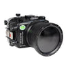 Sony A6700 40M/130FT Underwater camera housing with 4" glass Flat Long Port for 18-105mm lens (zoom gear included)