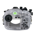 Sea Frogs Sony  A7CII / A7CR 40M/130FT Underwater camera housing with 67mm threaded Flat Long port. Focus gear for Sony FE90mm included