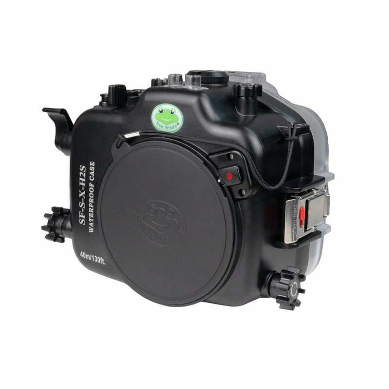 Fujifilm X-H2/X-H2S 40M/130FT Underwater camera housing with glass 4" Flat Port. XF 56mm