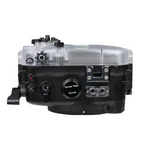 Sea Frogs Sony ZV-E10 40M/130FT Underwater camera housing with 6" Glass Flat short port.