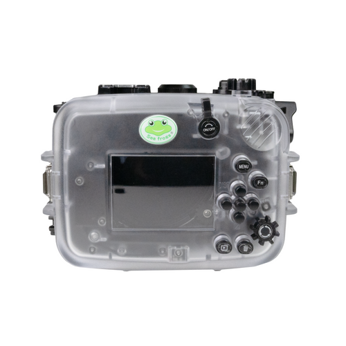 Sea Frogs Sony ZV-E10 40M/130FT Underwater camera housing with 6" Glass Flat long port for SONY FE 24-70mm F2.8 GM.