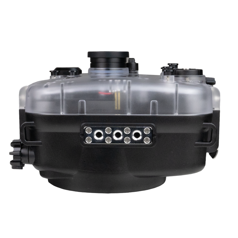 Fujifilm X-T5 40M/130FT Underwater camera housing with 6" Optical Glass Dome Port. XF 18-55mm