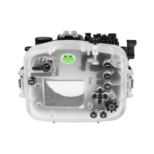 Sea Frogs Sony FX30 40M/130FT Waterproof camera housing with 6" Dome port V.7 for Sigma 18-50mm F2.8 DC DN (zoom gear included)
