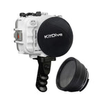 SeaFrogs UW housing for Sony A6xxx series Salted Line with Aluminium Pistol Grip & 4" Dry Dome Port (White) / GEN 3