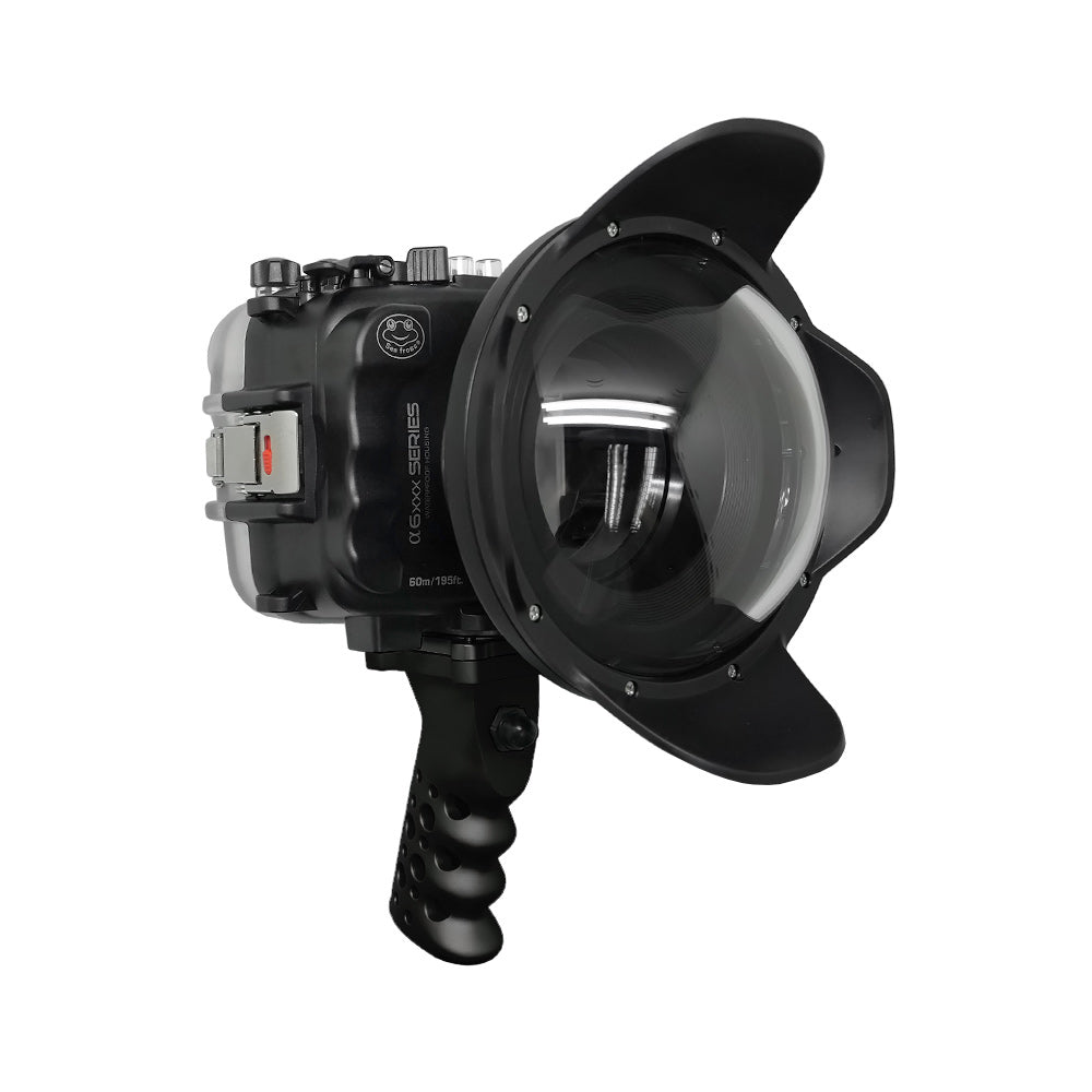 SeaFrogs housing for Sony A6xxx w/ Aluminum Pistol grip and 6