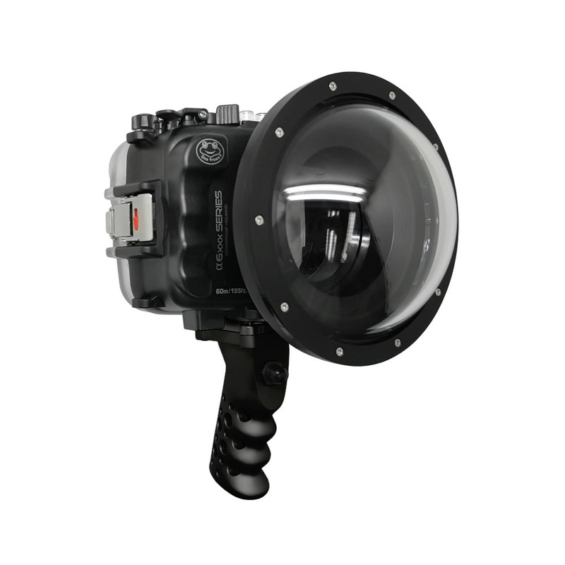 SeaFrogs housing for Sony A6xxx with 6” surf dome port and