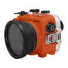 SeaFrogs Salted Line 60m/195ft Waterproof housing for  Sony A6xxx series cameras with 6" Glass dome port (Orange) / GEN 3