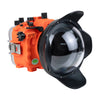 SeaFrogs Salted Line Series Sony A7III / A7RIII 40M/130FT Waterproof camera housing with 6" Dome port V.1. Orange