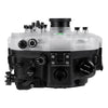 Sea Frogs Salted Line Series Sony A7III / A7RIII 40M/130FT Waterproof camera housing with 6" Glass Dome port V.7 (zoom gear included). Black