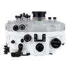 Sea Frogs Salted Line Series Sony A7III / A7RIII 40M/130FT Waterproof camera housing with 6" Glass Dome port V.10 (one zoom gear included). White