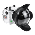 SeaFrogs Salted Line Series Sony A7III / A7RIII 40M/130FT Waterproof camera housing with 6" Dome port V.7 (zoom gear included). White