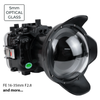 Sea Frogs Salted Line Series Sony A7III / A7RIII 40M/130FT Waterproof camera housing with 6" Glass Dome port V.2 (zoom gear included). Black