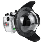 SeaFrogs Salted Line Series Sony A7III / A7RIII 40M/130FT Waterproof camera housing with 8" Dome port V.11 (zoom gear included). White