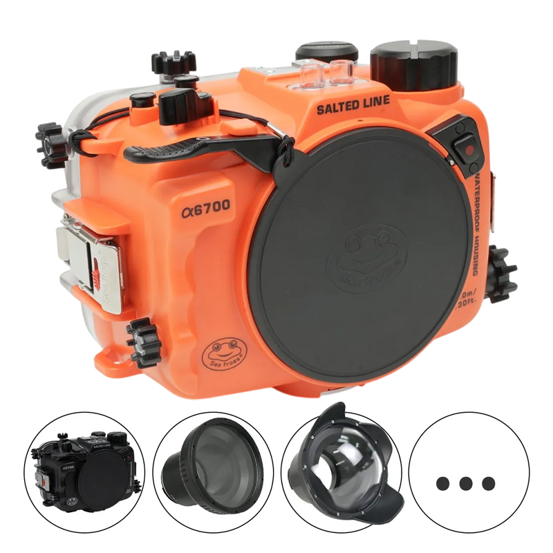 Salted Line Sea Frogs Underwater Camera Housing for Sony A6700