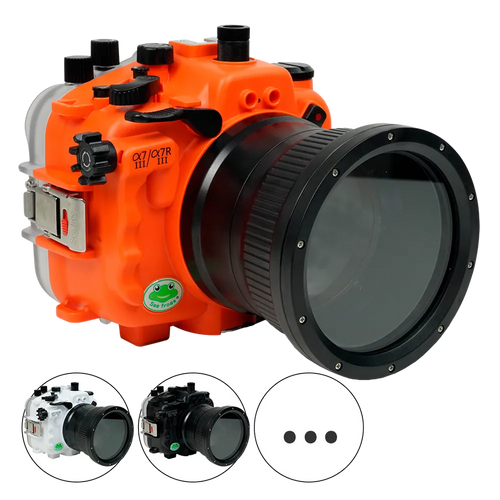 [a7iii-a7riii-fp90l4] Sea Frogs Salted Line Underwater Camera Housing for Sony A7III/A7RIII with 4'' Glass Flat Port