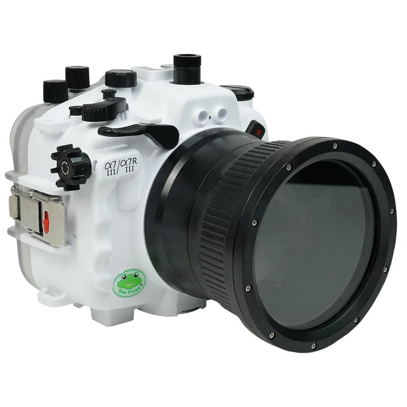 [a7iii-a7riii-fp90l4] Sea Frogs Salted Line Underwater Camera Housing for Sony A7III/A7RIII with 4'' Glass Flat Port