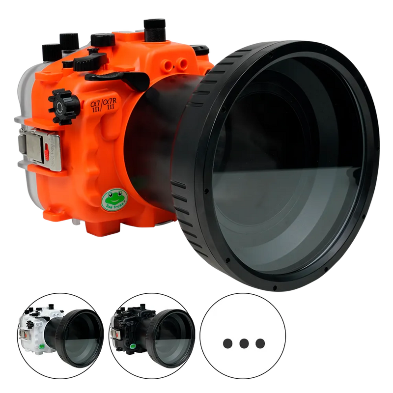 [a7iii-a7riii-fp90l6] Sea Frogs Salted Line Underwater Camera Housing for Sony A7III/A7RIII with 6'' Glass Flat Port
