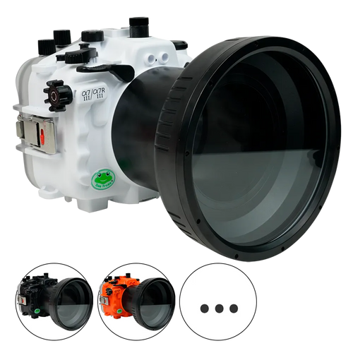 [a7iii-a7riii-fp90l6] Sea Frogs Salted Line Underwater Camera Housing for Sony A7III/A7RIII with 6'' Glass Flat Port