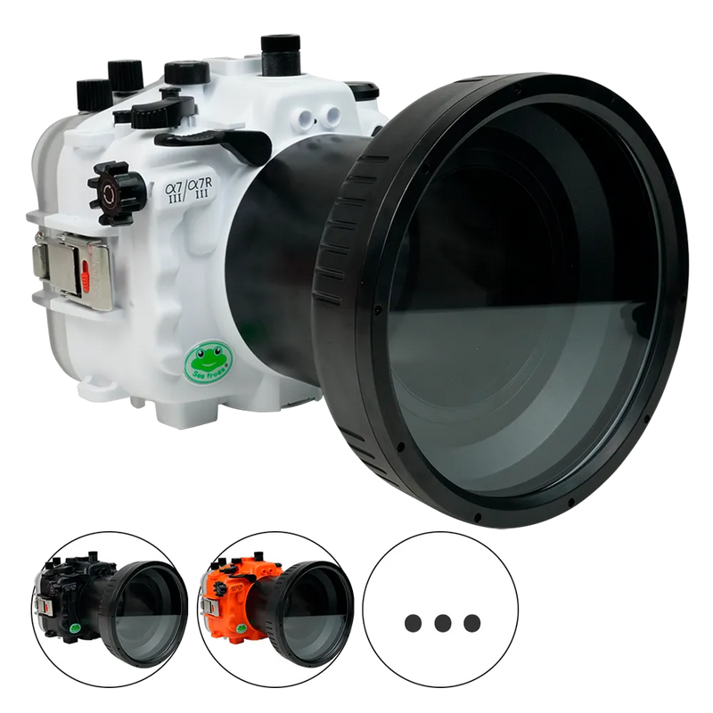 [a7iii-a7riii-fp90l6] Sea Frogs Salted Line Underwater Camera Housing for Sony A7III/A7RIII with 6'' Glass Flat Port