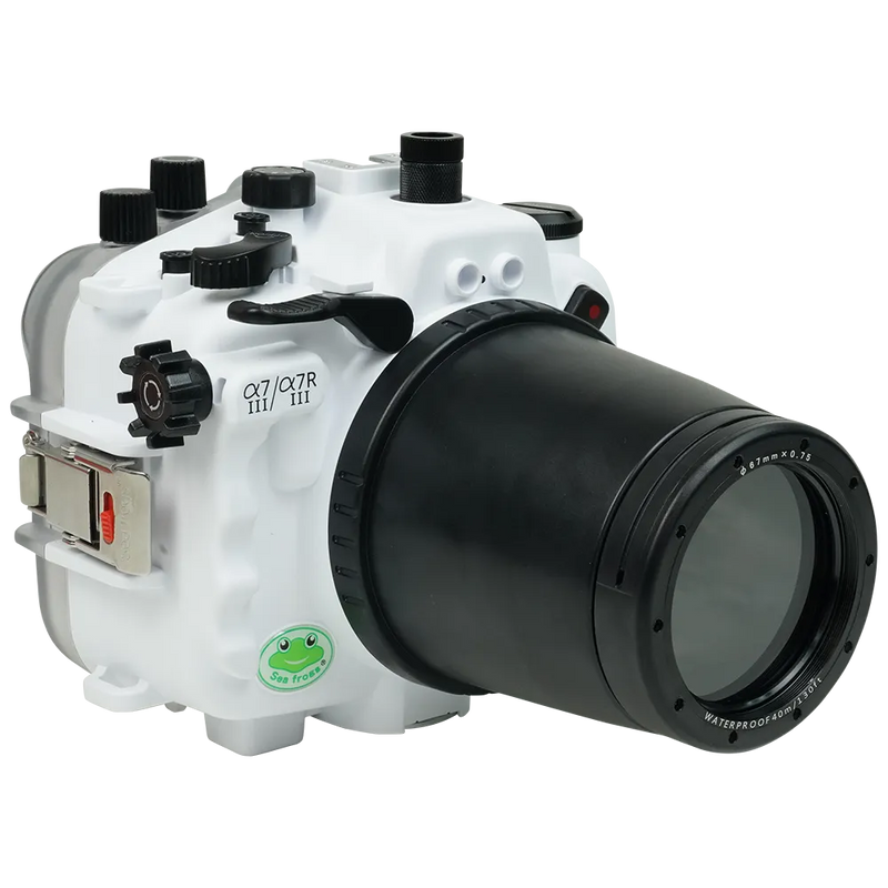 [a7iii-a7riii-fp90l67] Sea Frogs Salted Line Underwater Camera Housing for Sony A7III/A7RIII with 67mm Thread Glass Flat Port