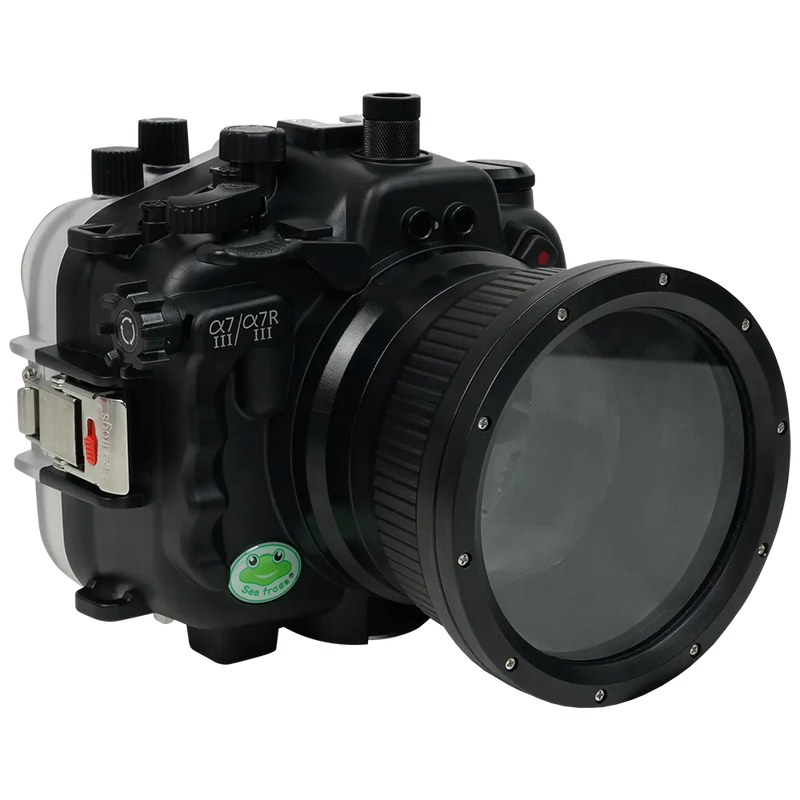 [a7iii-a7riii-fp90m4] Sea Frogs Salted Line Underwater Camera Housing for Sony A7III/A7RIII with 4'' Glass Flat Port
