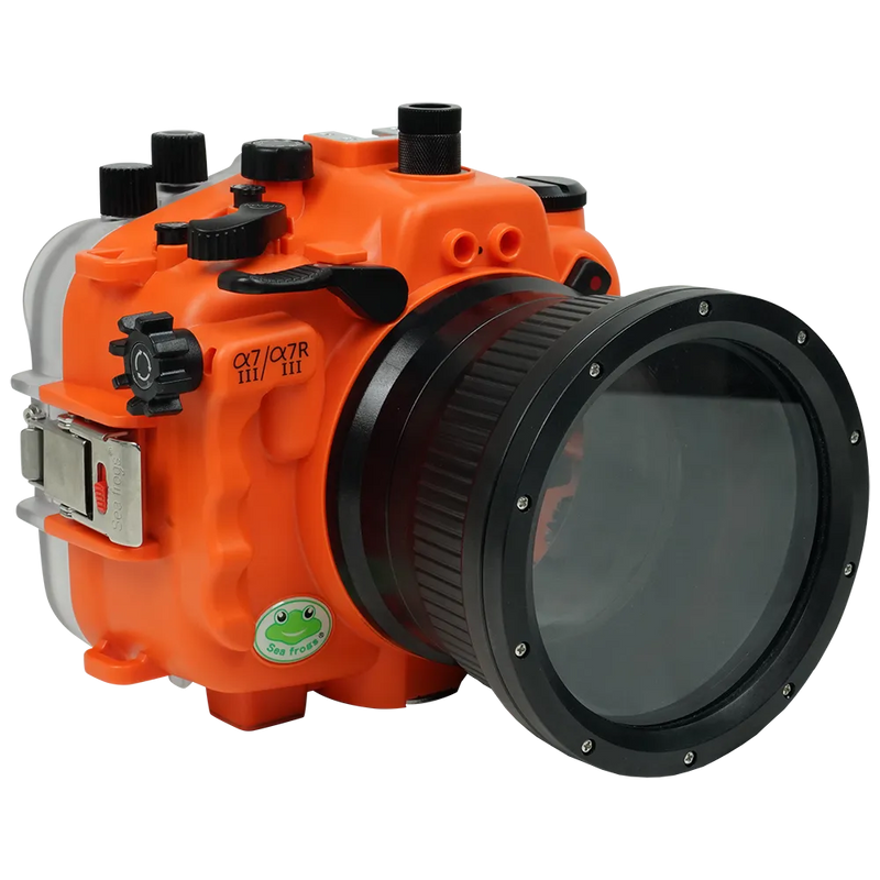 [a7iii-a7riii-fp90m4] Sea Frogs Salted Line Underwater Camera Housing for Sony A7III/A7RIII with 4'' Glass Flat Port