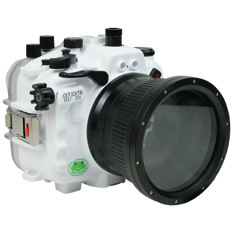 [a7iii-a7riii-fp90m4] Sea Frogs Salted Line Underwater Camera Housing for Sony A7III/A7RIII with 4'' Glass Flat Port