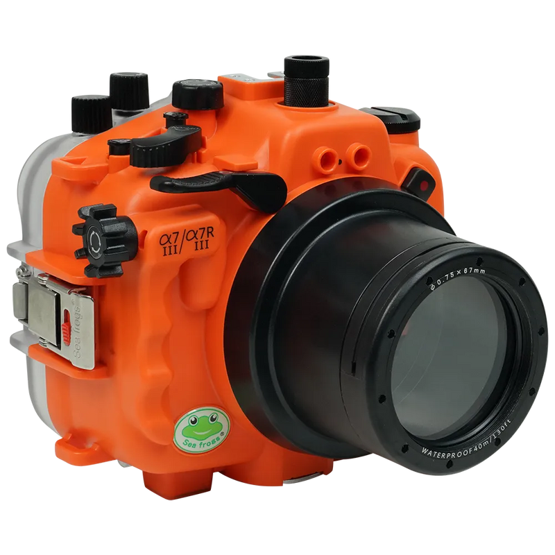 [a7iii-a7riii-fp90m67] Sea Frogs Salted Line Underwater Camera Housing for Sony A7III/A7RIII with 67mm Thread Glass Flat Port