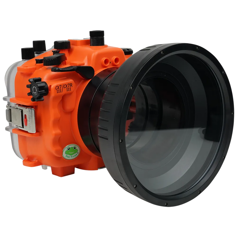 [a7iii-a7riii-fp90m6m] Sea Frogs Salted Line Underwater Camera Housing for Sony A7III/A7RIII with 6'' Glass Flat Port