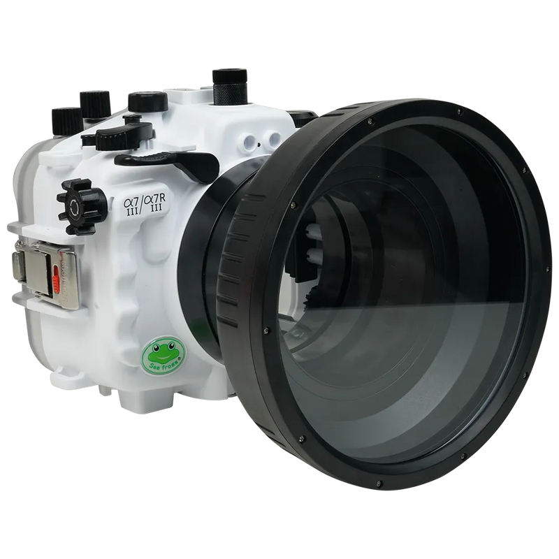 [a7iii-a7riii-fp90m6m] Sea Frogs Salted Line Underwater Camera Housing for Sony A7III/A7RIII with 6'' Glass Flat Port