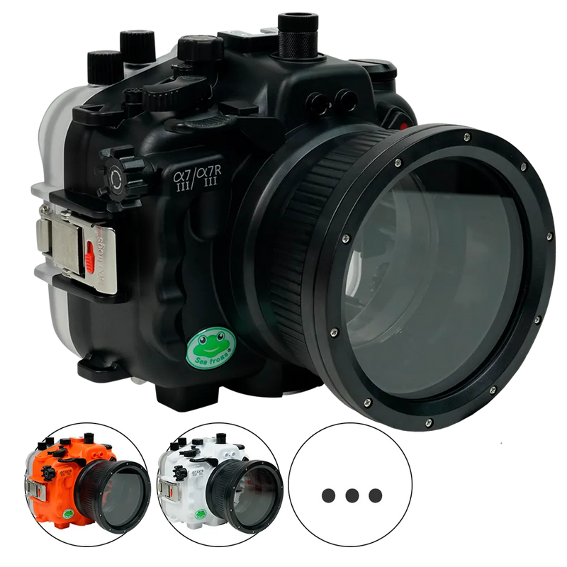 [a7iii-a7riii-fp90s4] Sea Frogs Salted Line Underwater Camera Housing for Sony A7III/A7RIII with 4'' Glass Flat Port