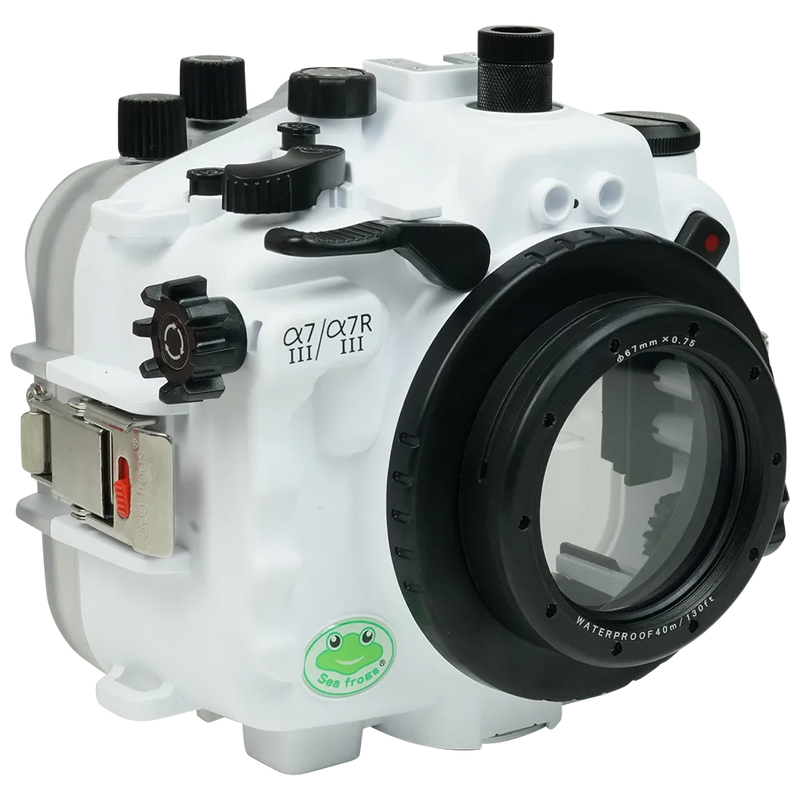 [a7iii-a7riii-fp90ss67] Sea Frogs Salted Line Underwater Camera Housing for Sony A7III/A7RIII with 67mm Thread Glass Flat Port