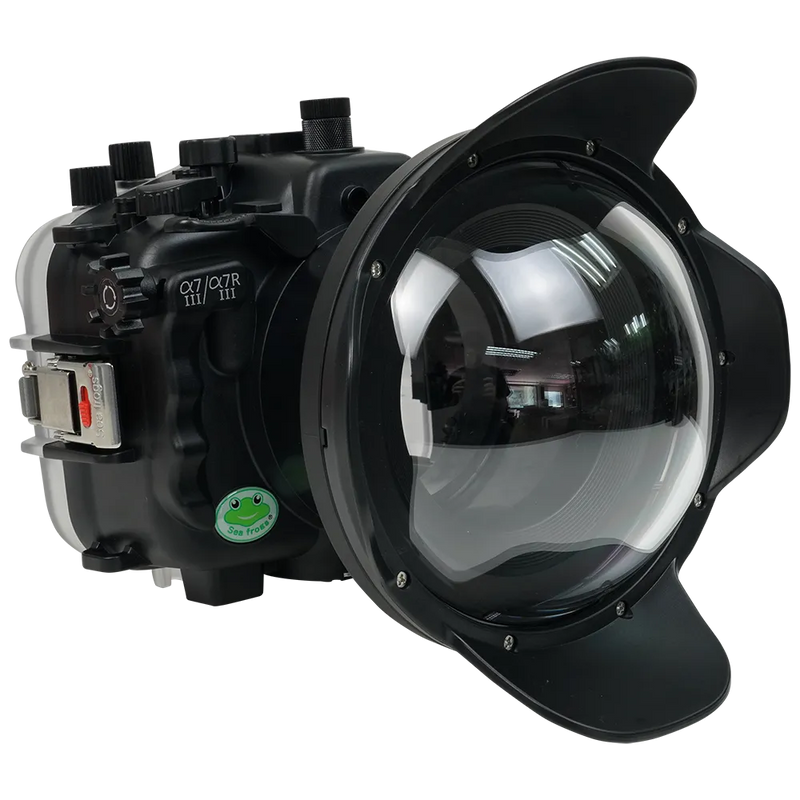[a7iii-a7riii-v10-dp90a6] Sea Frogs Salted Line Underwater Camera Housing for Sony A7III/A7RIII with V10 Dome Port