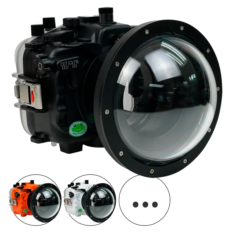 [a7iii-a7riii-v10-dp90a6s] Sea Frogs Salted Line Underwater Camera Housing for Sony A7III/A7RIII with V10 Dome Port