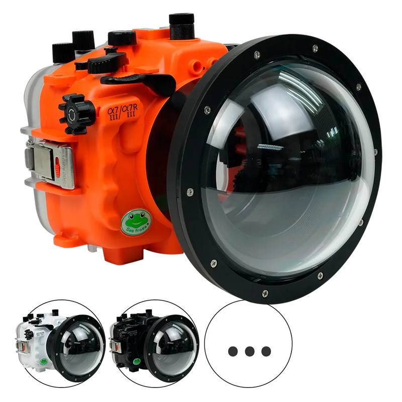 [a7iii-a7riii-v10-dp90a6s] Sea Frogs Salted Line Underwater Camera Housing for Sony A7III/A7RIII with V10 Dome Port