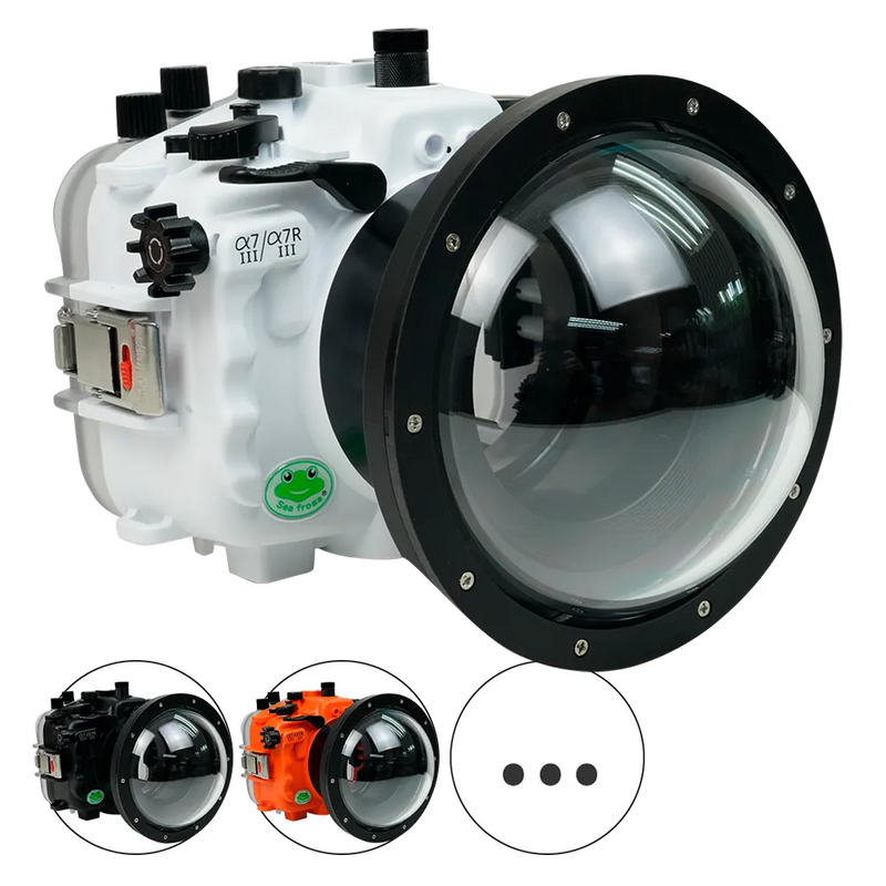 [a7iii-a7riii-v10-dp90a6s] Sea Frogs Salted Line Underwater Camera Housing for Sony A7III/A7RIII with V10 Dome Port