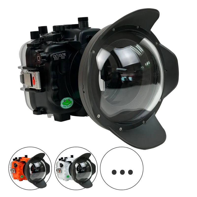 [a7iii-a7riii-v10-dp90g6] Sea Frogs Salted Line Underwater Camera Housing for Sony A7III/A7RIII with V10 Dome Port