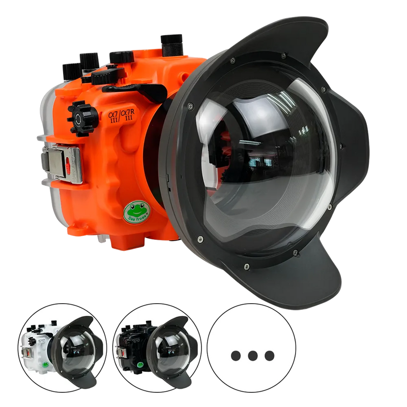 [a7iii-a7riii-v10-dp90g6] Sea Frogs Salted Line Underwater Camera Housing for Sony A7III/A7RIII with V10 Dome Port