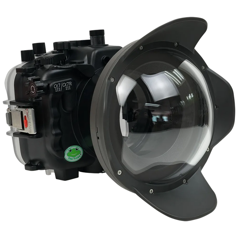 [a7iii-a7riii-v10-dp90g6] Sea Frogs Salted Line Underwater Camera Housing for Sony A7III/A7RIII with V10 Dome Port