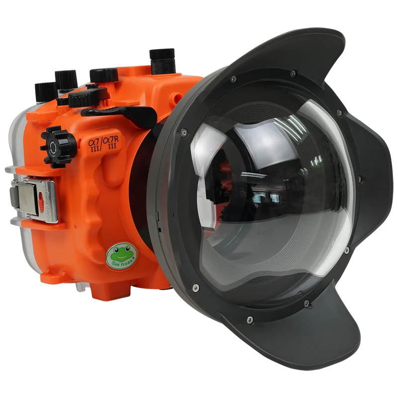 [a7iii-a7riii-v10-dp90g6] Sea Frogs Salted Line Underwater Camera Housing for Sony A7III/A7RIII with V10 Dome Port