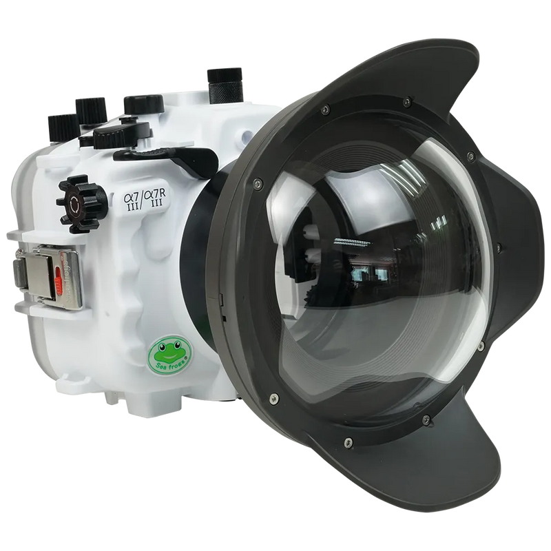 [a7iii-a7riii-v10-dp90g6] Sea Frogs Salted Line Underwater Camera Housing for Sony A7III/A7RIII with V10 Dome Port