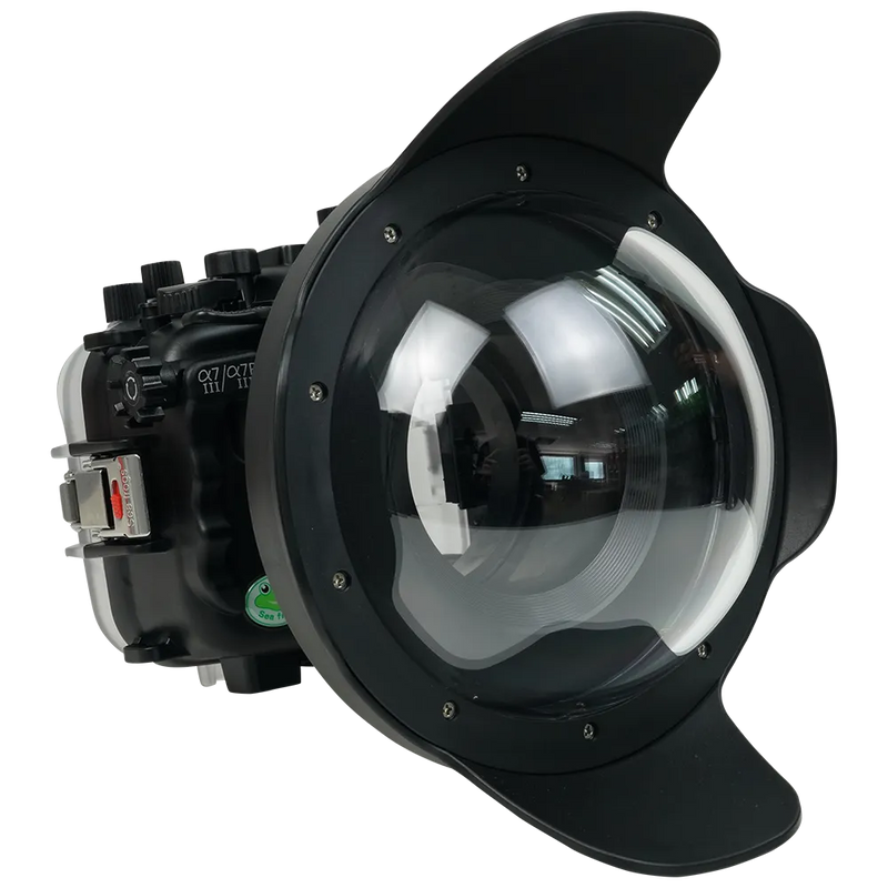 [a7iii-a7riii-v10-dp90g8] Sea Frogs Salted Line Underwater Camera Housing for Sony A7III/A7RIII with V10 Dome Port